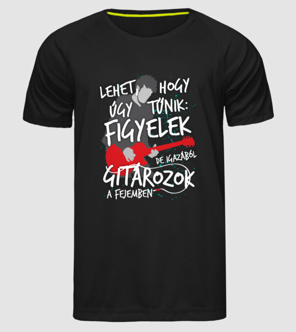  minta fekete pólón
