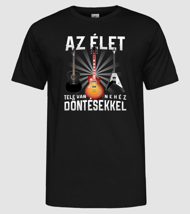  minta fekete pólón