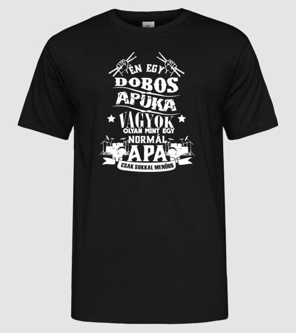  minta fekete pólón