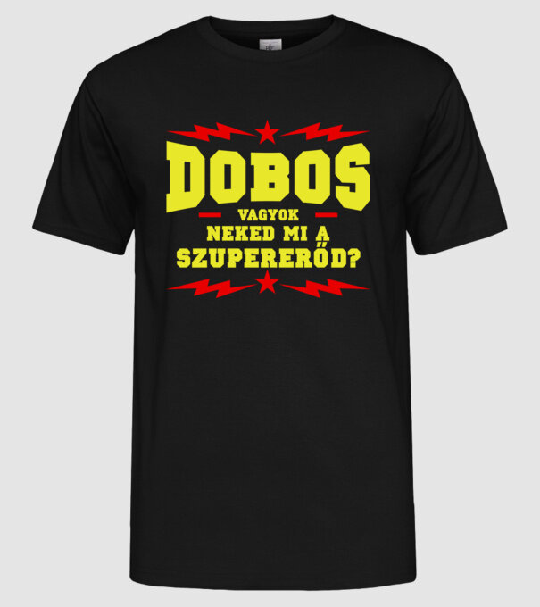  minta fekete pólón