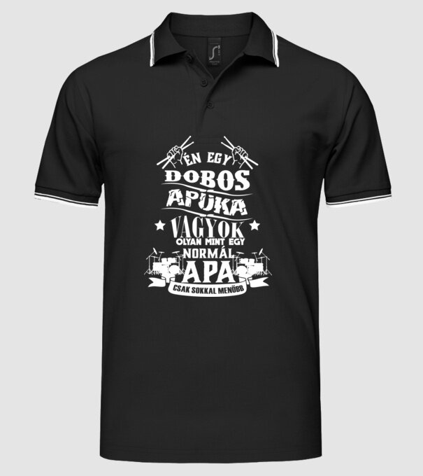  minta fekete pólón