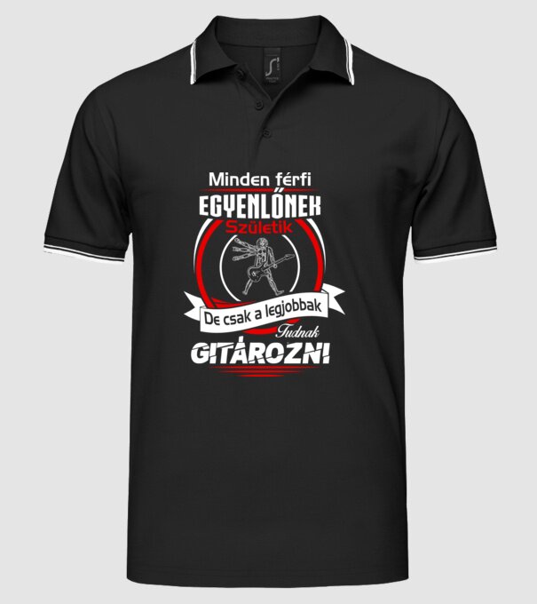  minta fekete pólón