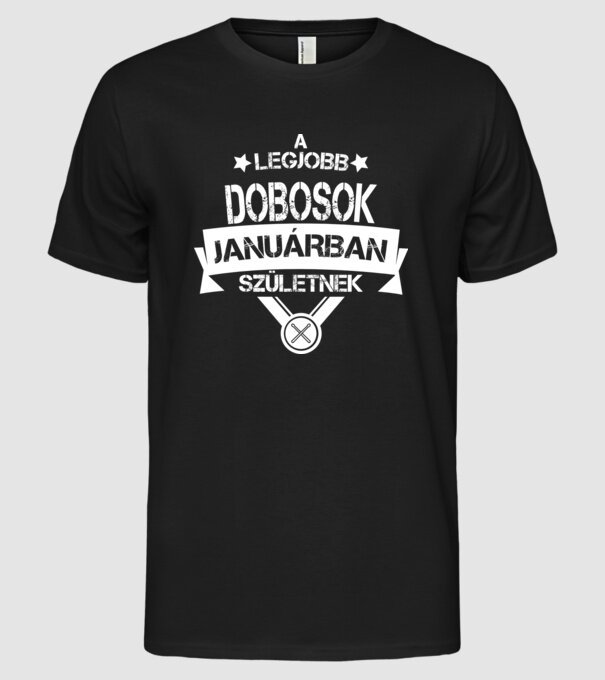  minta fekete pólón