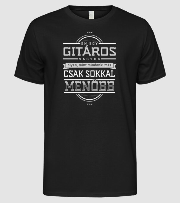  minta fekete pólón