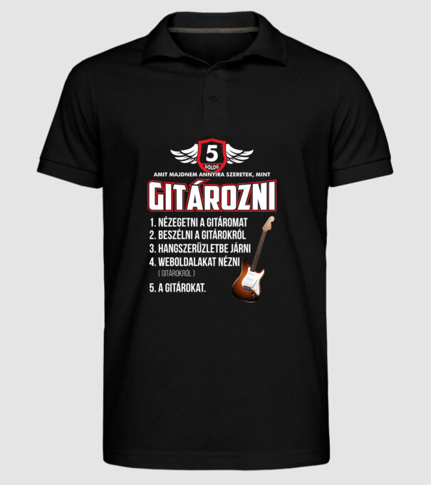  minta fekete pólón