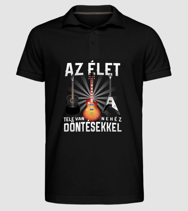  minta fekete pólón