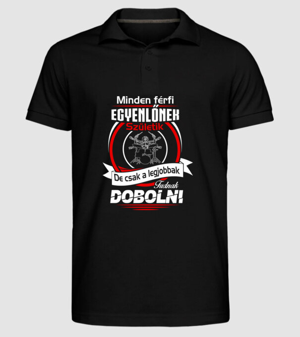  minta fekete pólón