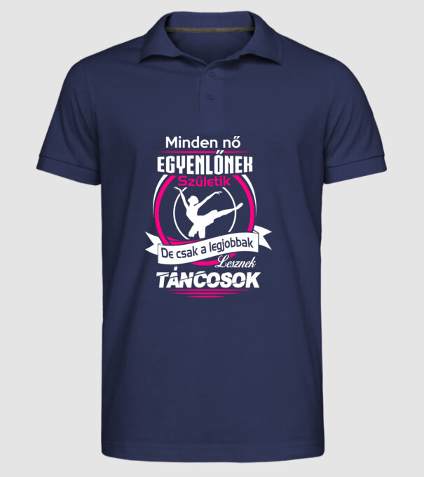  minta sötétkék pólón